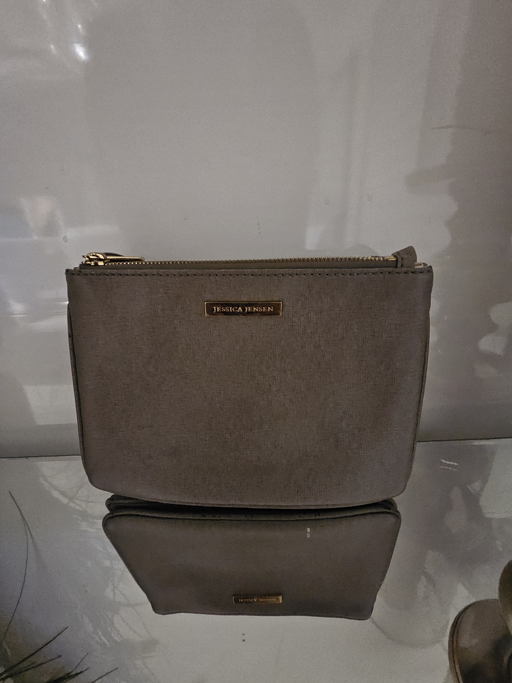 Jessica Jensen Crossbody Purse  with Gold Hardware